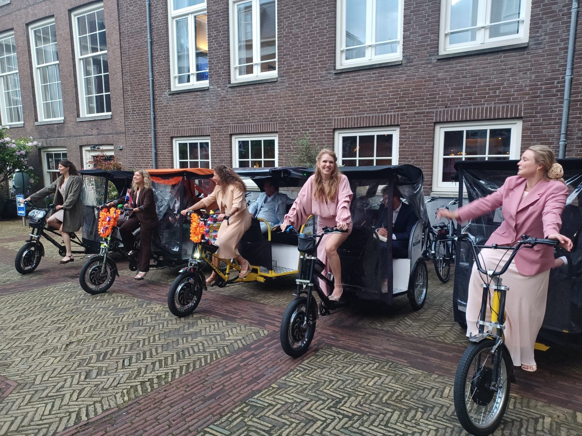 Group bike taxi ride